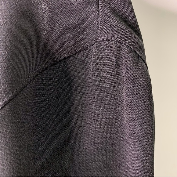 Armani Collezioni Women's Black Long Sleeve Button Down Maxi Dress Size 12 - Picture 9 of 16